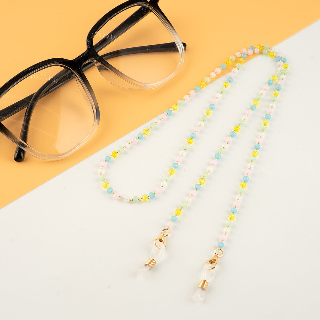 Bunte Perlen Brillenhalter Kette Karnz