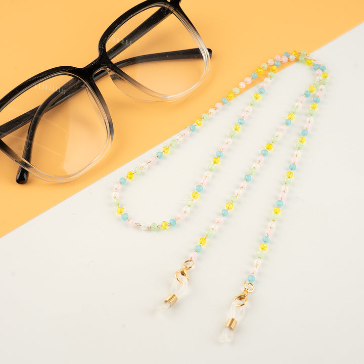 Bunte Perlen Brillenhalter Kette Karnz