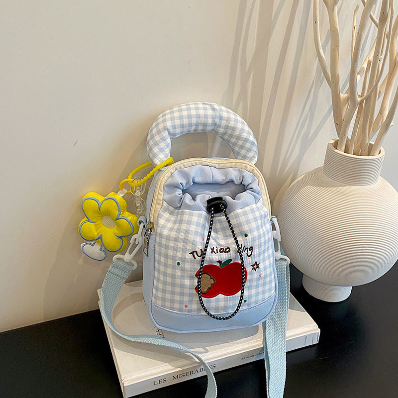 Verspielt Gingham Druck Mini Rucksack Karnz