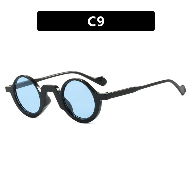 Damen runde Sonnenbrille mit innovativem Design und UV-Schutz Karnz