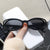 Damen modische Sonnenbrille mit ovalem Rahmen und einzigartigem Design Karnz