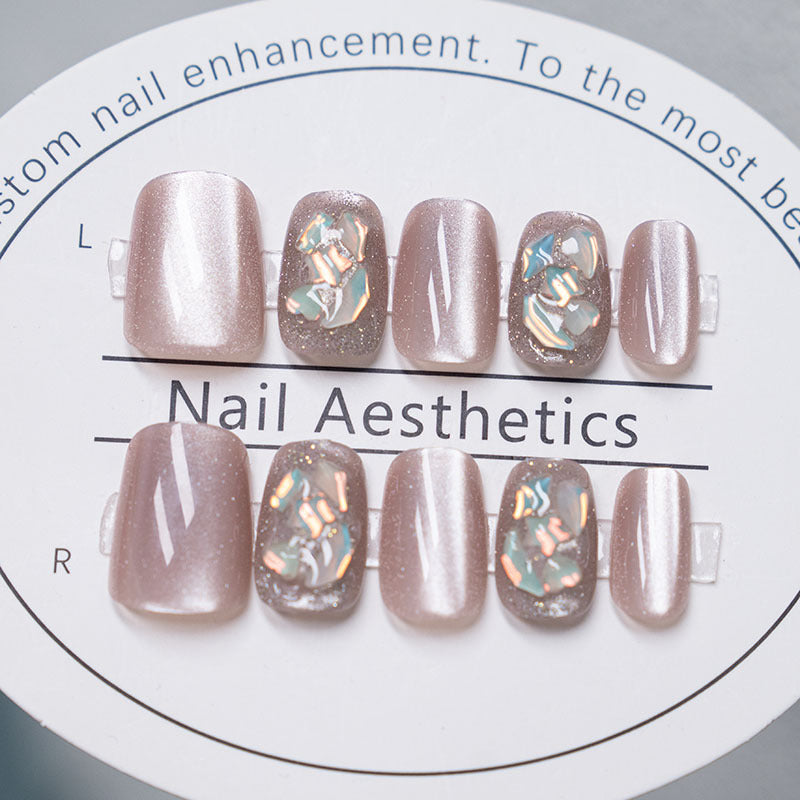 Glitzy Press-On Nagelset