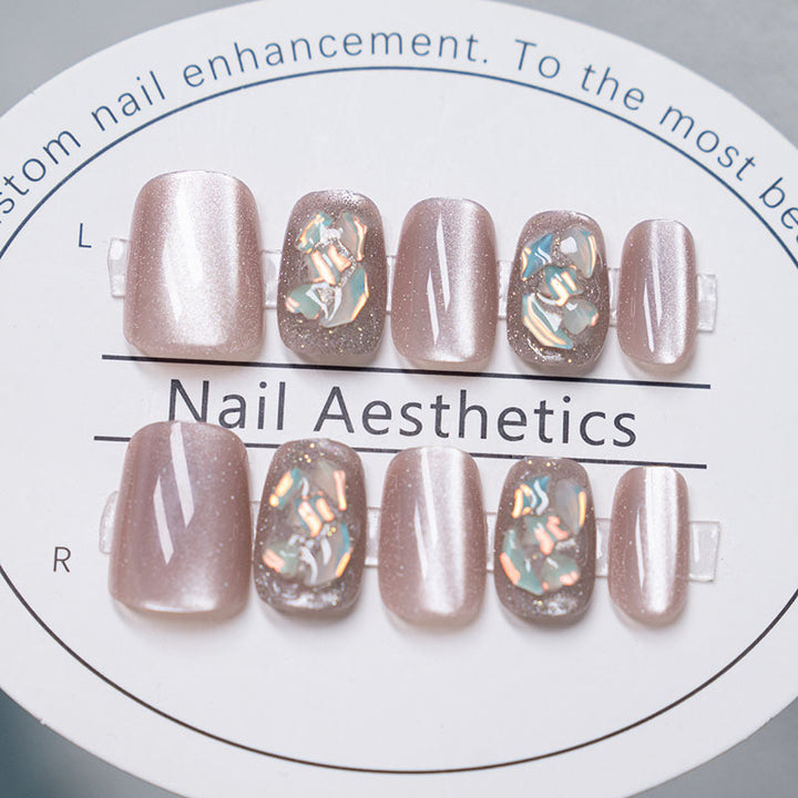 Glitzy Press-On Nagelset