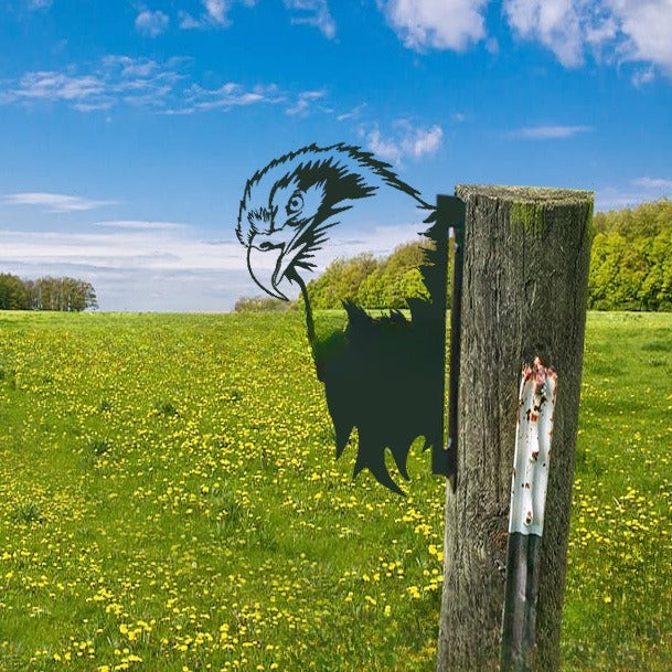 Outdoor Garten Bauernhof Spionierende Ziege Metall Kunstwerk Innen Deko | Karnz