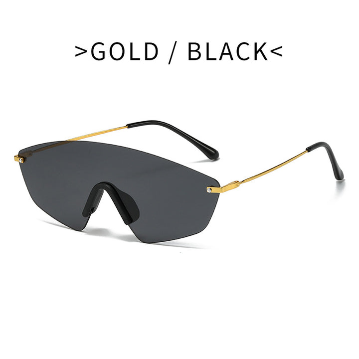 Damen moderne Oversized-Sonnenbrille Karnz