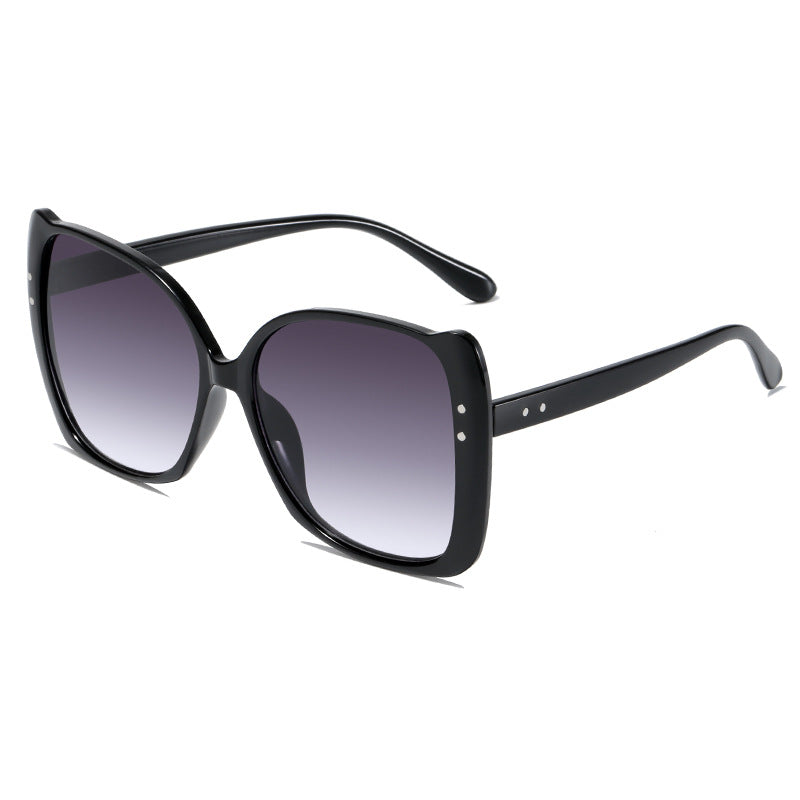 Damen oversized Sonnenbrille mit braunem Farbverlauf Karnz