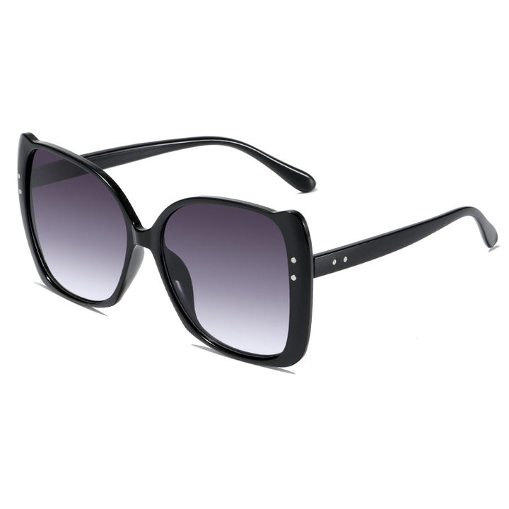 Damen oversized Sonnenbrille mit braunem Farbverlauf Karnz
