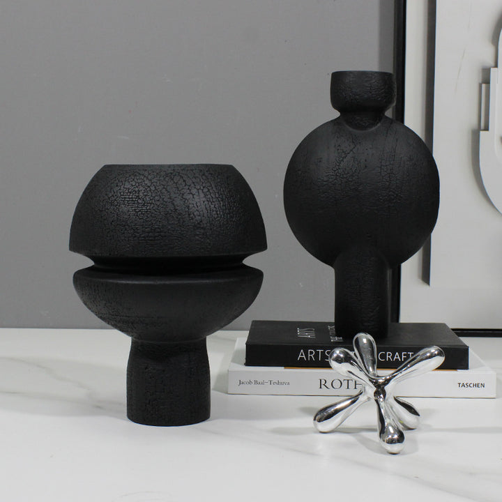 Texturiertes abstraktes dekoratives Vase