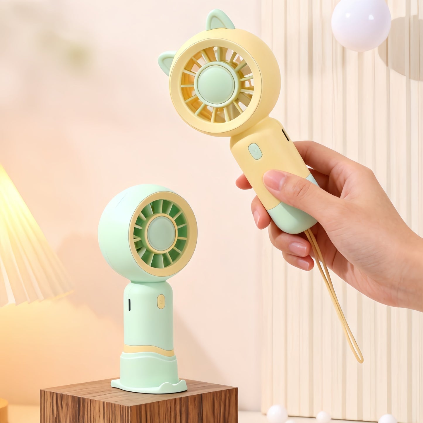 Damen tragbarer USB-Ventilator mit flexibler Halterung Karnz