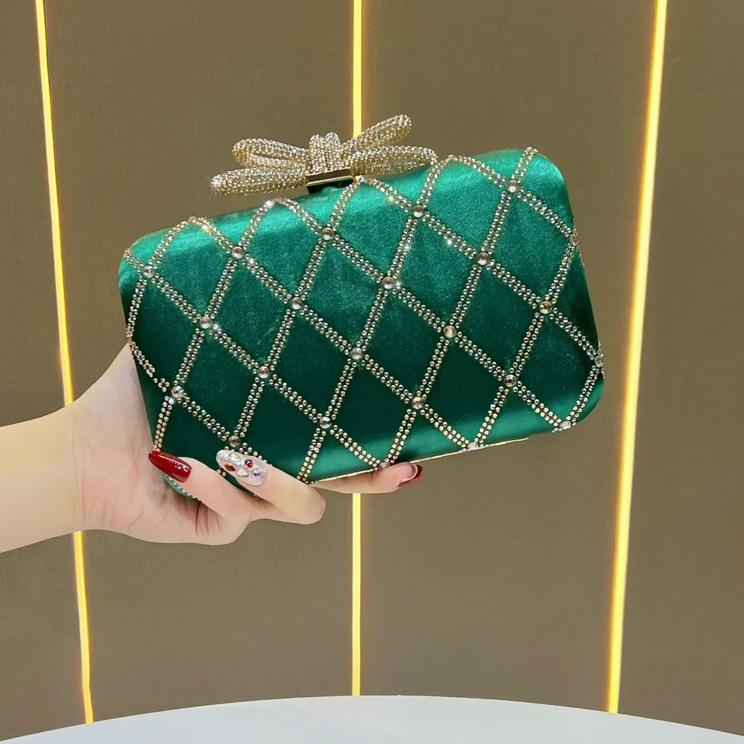 Dekorative mit Strass besetzte Abend-Clutch