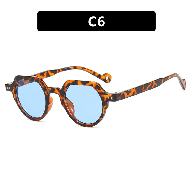 Damen geometrische Sonnenbrille mit schützendem UV-Filter und robustem Rahmen Karnz