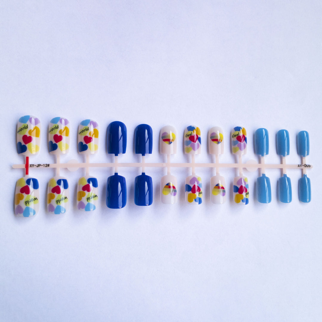 Kreatives herzthemen Nagelkunst-Set