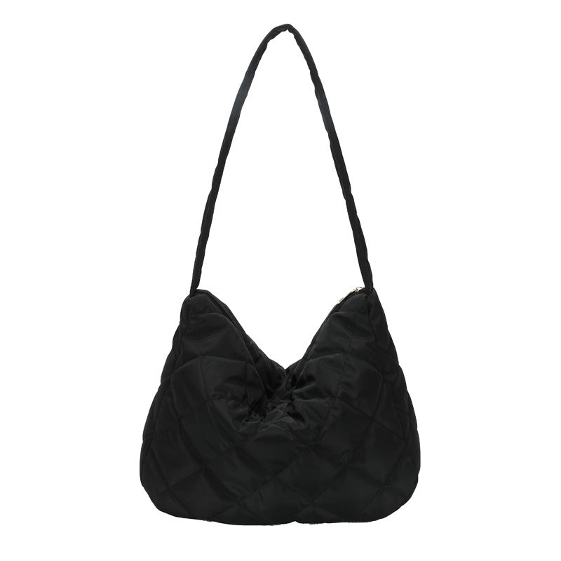 Gepolsterte Hobo-Handtasche