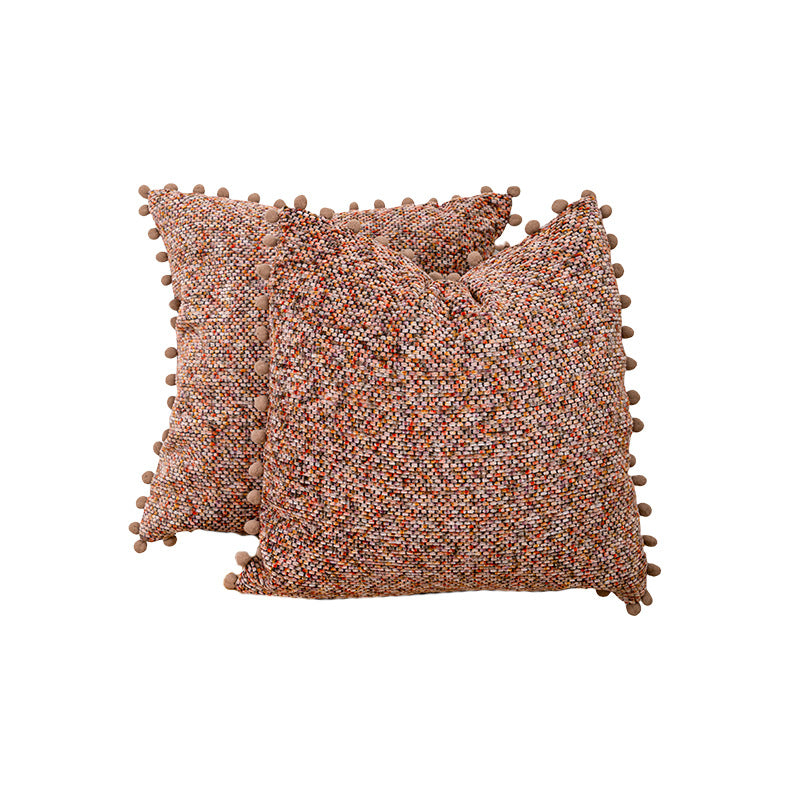 Strukturierter gestrickter Dekokissen