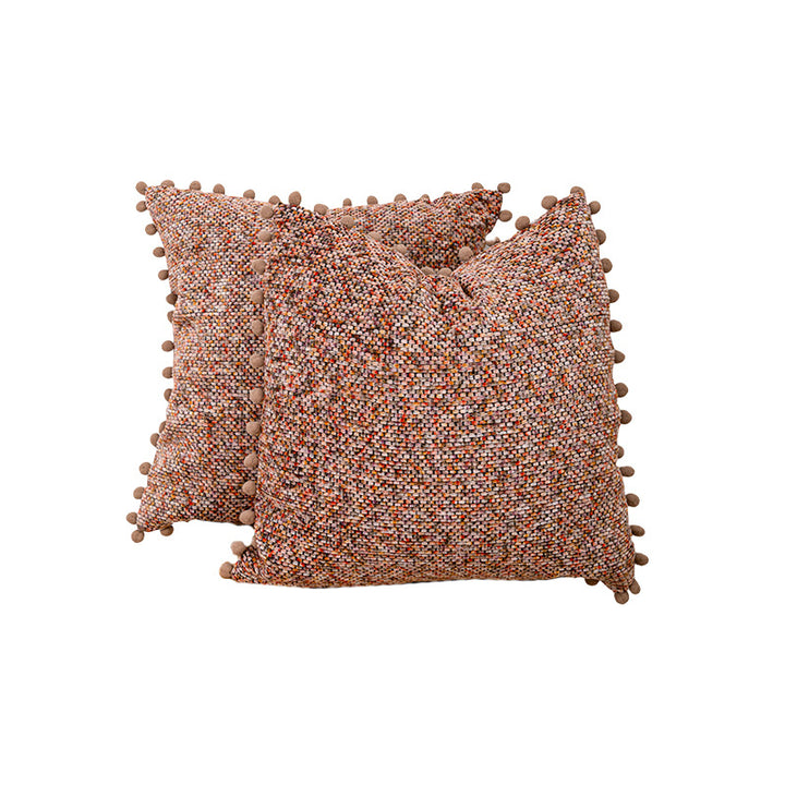 Strukturierter gestrickter Dekokissen