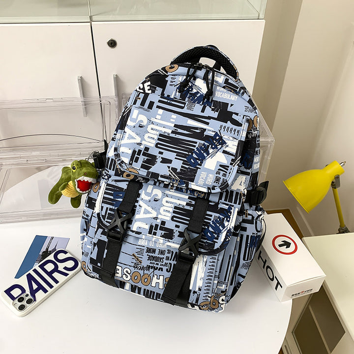 Vielseitiger Grafikdruck-Rucksack