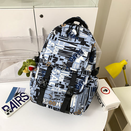 Vielseitiger Grafikdruck-Rucksack