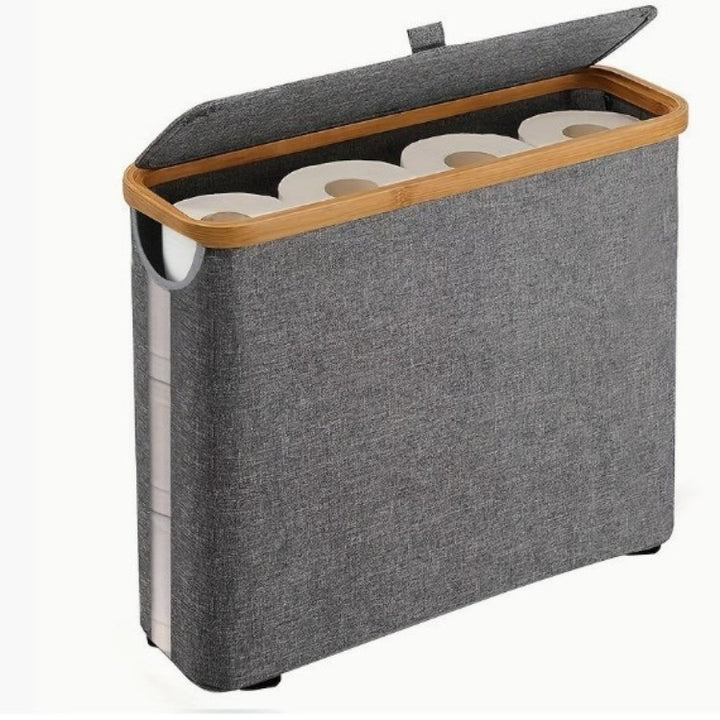 Multifunktionale Wäscheaufbewahrungsbox mit Bambusdeckel Karnz