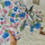 Damen Faltregenschirm mit hochwertigem Blumendesign Karnz