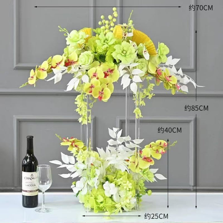 Elegante Blumenzentrale Vase