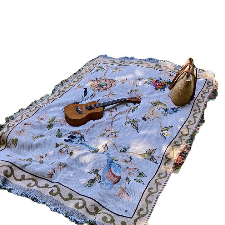 Künstlerisch Floral Musterteppich Wurfdecke