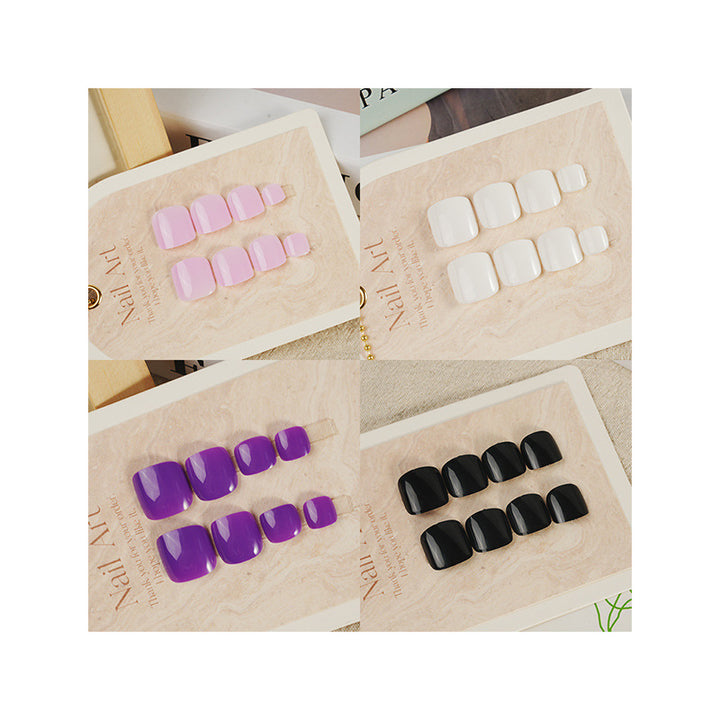 Premium Matte Finish Press-On Fußnägel Karnz