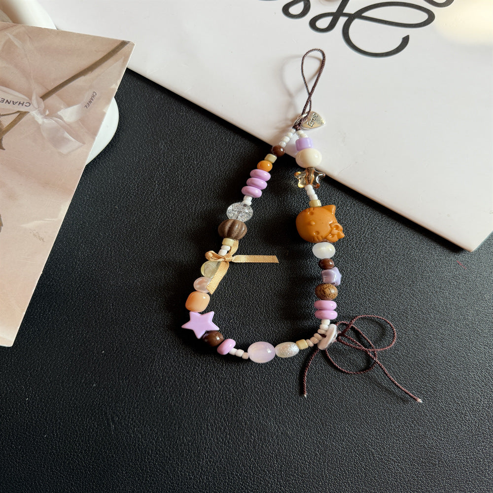 Handgefertigter Perlen-Charm-Brillenhalter Karnz