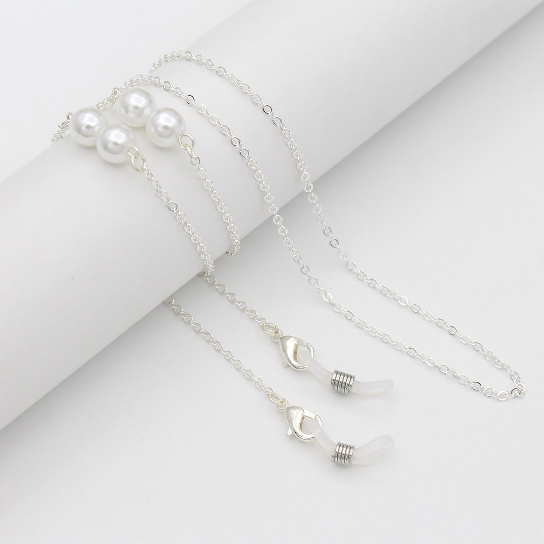 Elegante Perlen-akzentuierte Brillenbandkette Karnz
