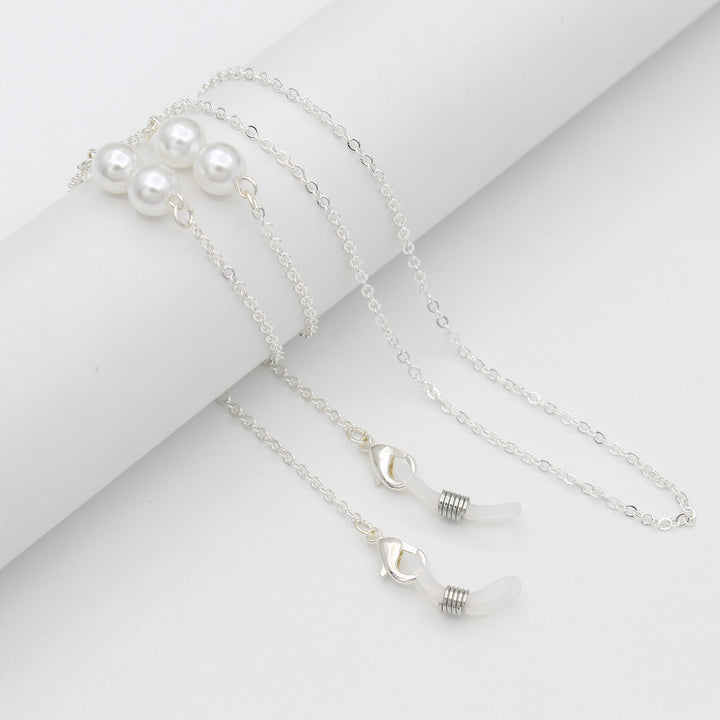 Elegante Perlen-akzentuierte Brillenbandkette Karnz