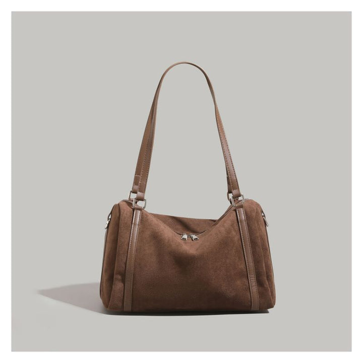 Weiche Wildleder-Schultertasche Karnz