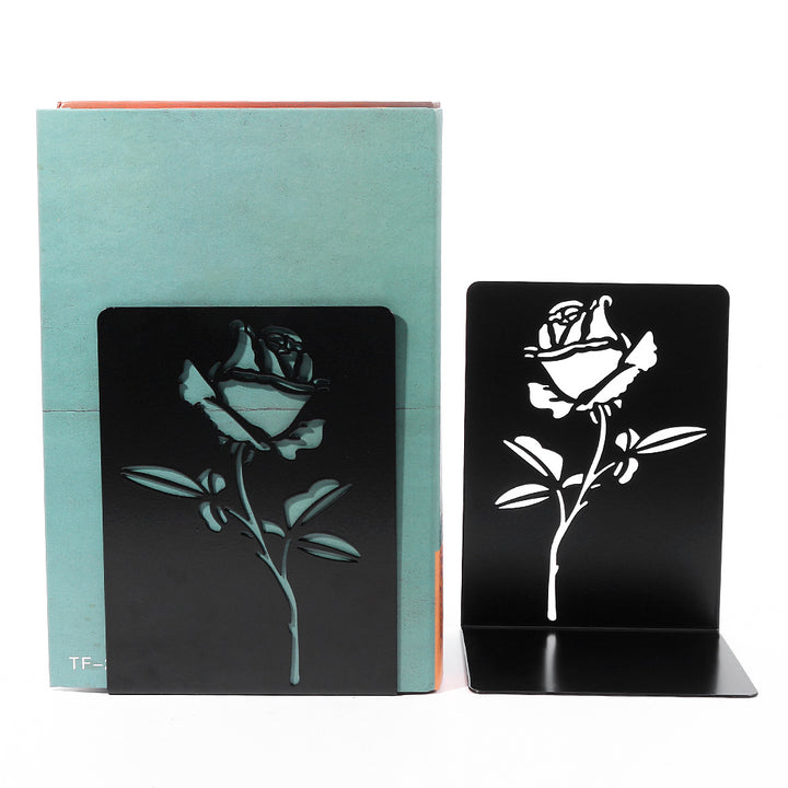 Dekorative florale Metallbuchstützen