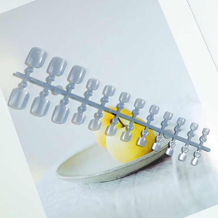Premium Quadratisches Press-On Nagelset Karnz