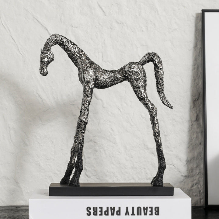 Skulpturale dekorative Pferdefigur