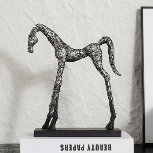 Skulpturale dekorative Pferdefigur