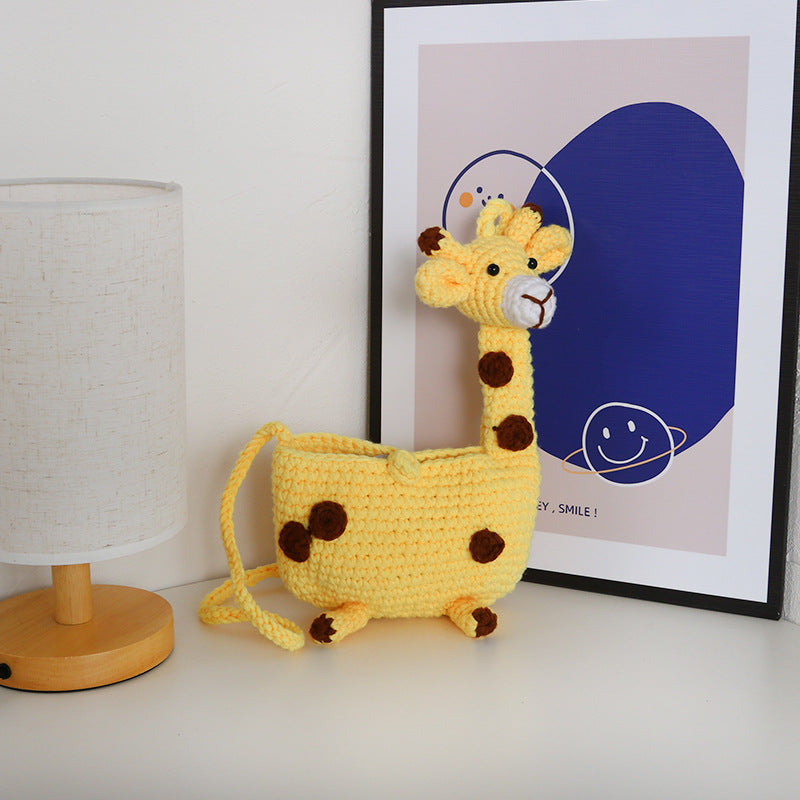 Gehäkelte Giraffen-Aufbewahrungstasche