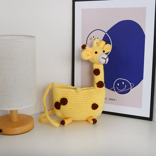 Gehäkelte Giraffen-Aufbewahrungstasche