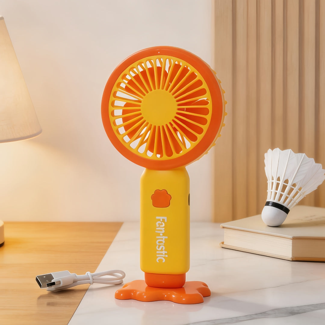 Unisex Tragbarer Handventilator mit ergonomischem Design und USB-Ladefunktion Karnz
