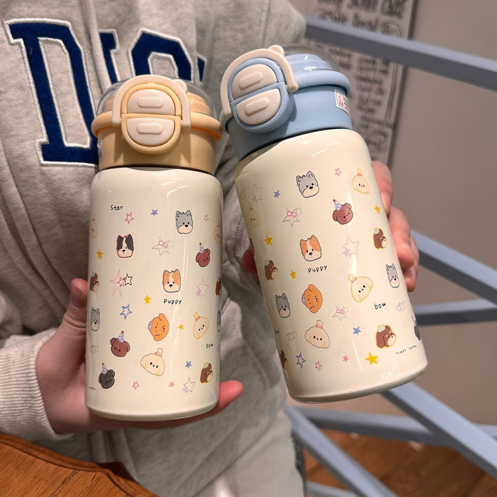 Damen Kinder-Trinkflasche mit fröhlichem Tierdesign Karnz