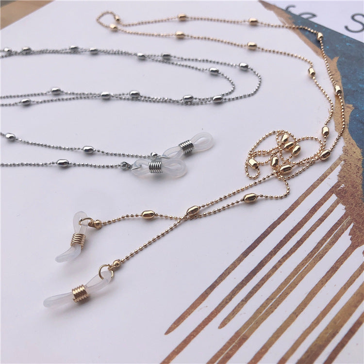 Stylische Metallkette Brillenhalter Karnz