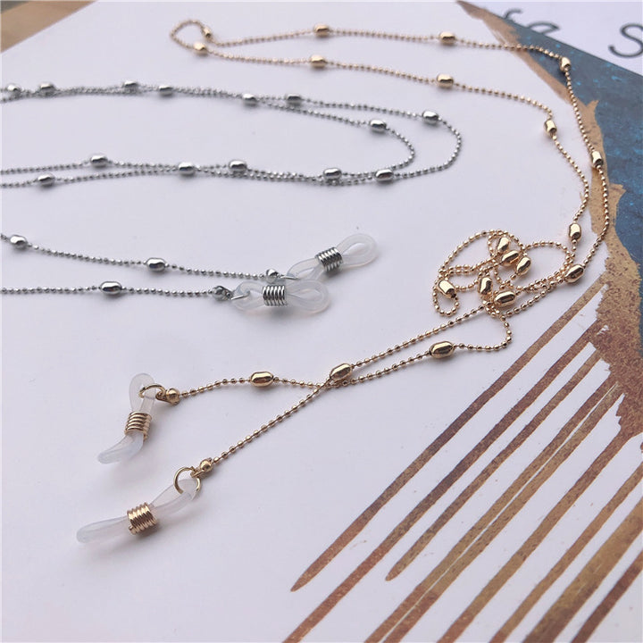 Stylische Metallkette Brillenhalter Karnz