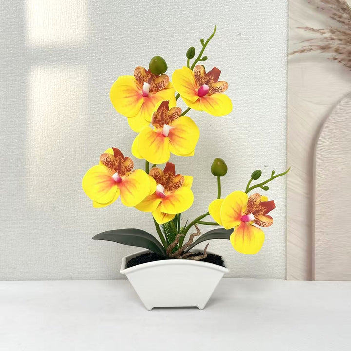 Elegante künstliche Orchideenpflanze für die Wohnkultur drinnen