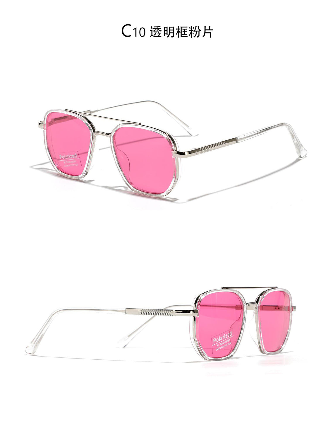 Damen Quadratische Sonnenbrille mit polarisierten Gläsern und elegantem Metallrahmen Karnz
