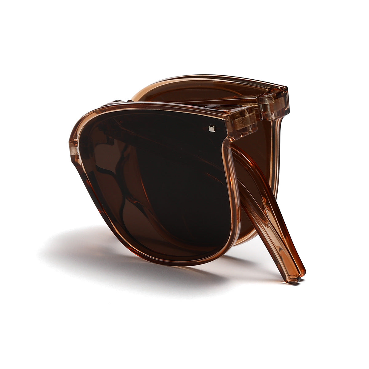 Damen quadratische Sonnenbrille mit innovativem Kunststoffrahmen und polarisierten Gläsern Karnz
