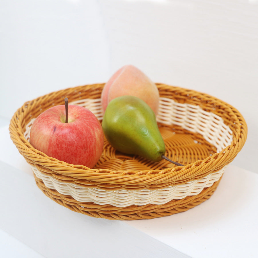 Dekorativer Obstkorb aus handgefertigtem Material Karnz