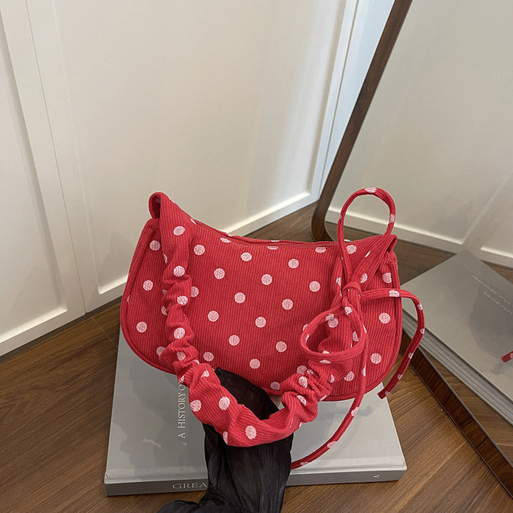 WoVintage Polka Dot Umhängetasche Karnz