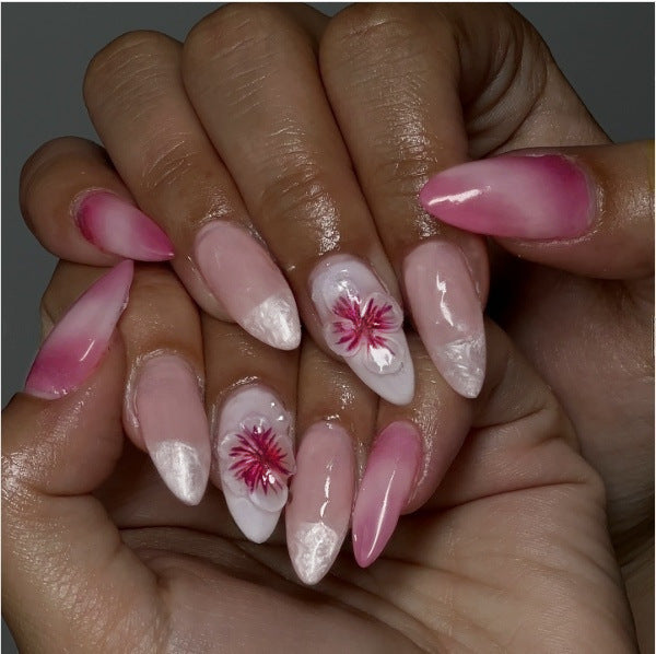 Premium Press-On Nail Set mit dekorativen Akzenten Karnz