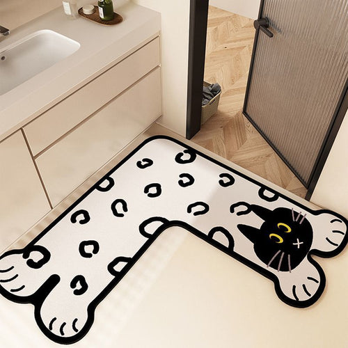 Katze Pfote Form Badmatte