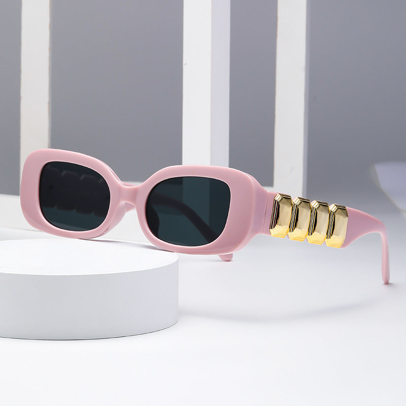 Damen modische Sonnenbrille mit glamourösem Rahmen Karnz
