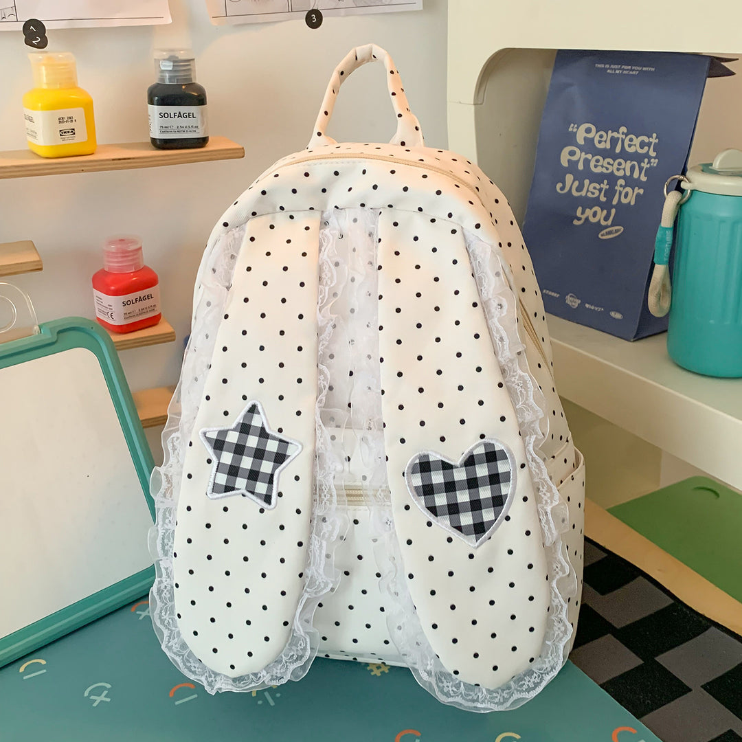 Verspielte Pünktchen Crossbody Tasche