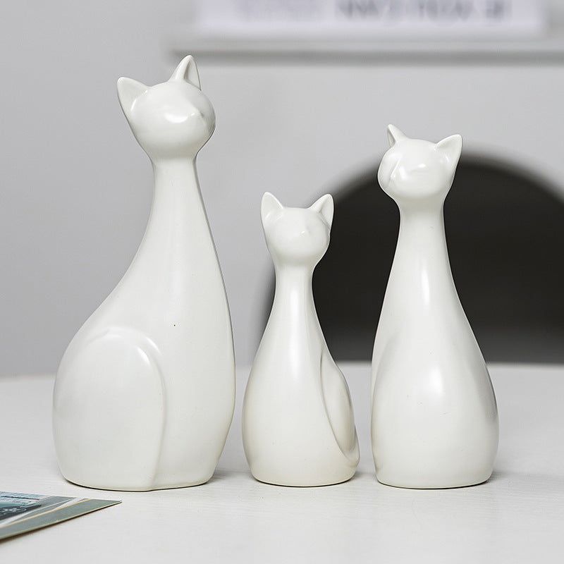 Dekorative Keramik Katze Karnz